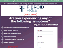 Tablet Screenshot of fibroidfree.com